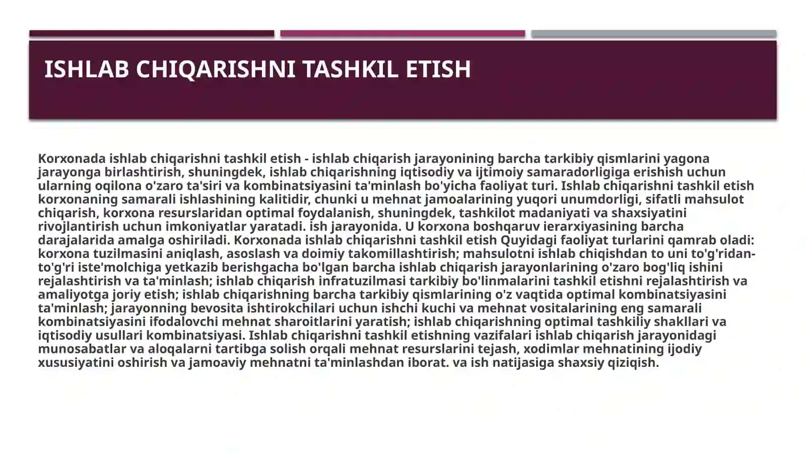 Ishlabchiqarishnitashkiletish 3