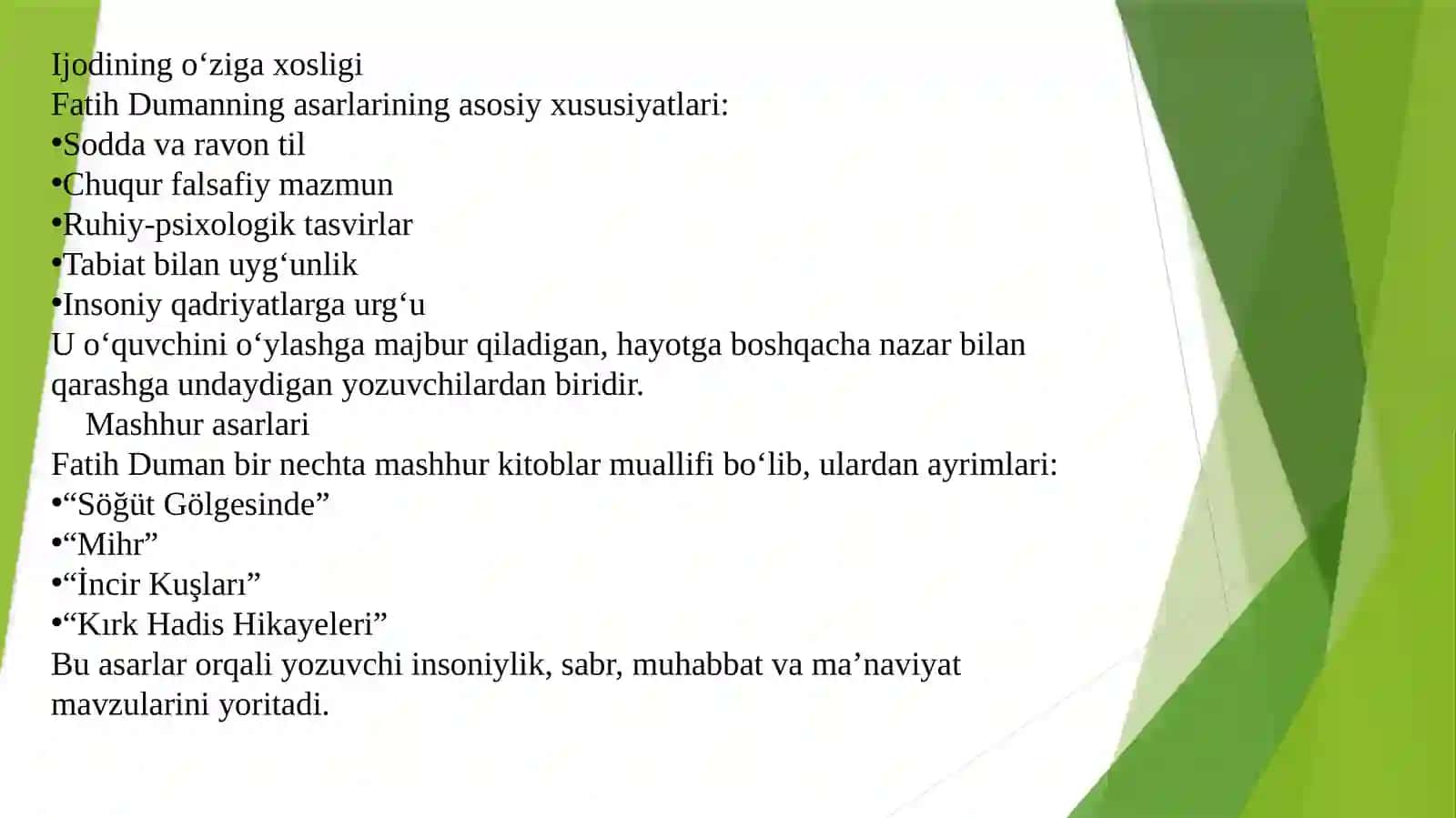 Fatih Duman  Men asari 3