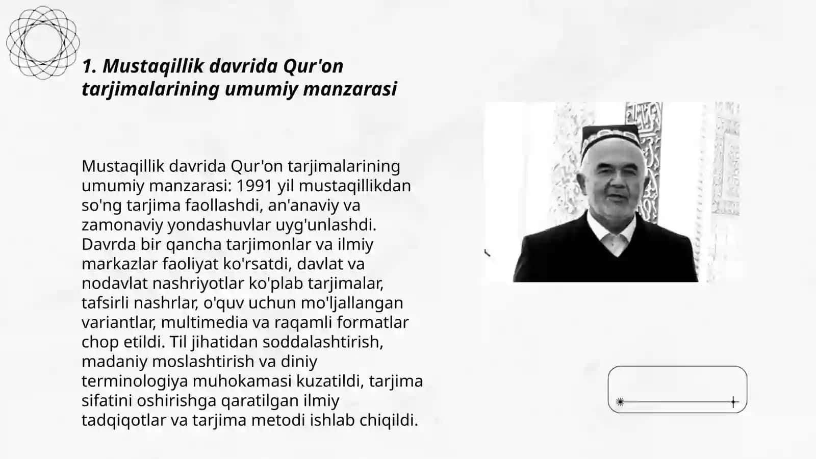 Mustaqillik Yillarida Qur'onning O'zbek Tiliga Tarjima Qilinishi va Tafsirlari 3