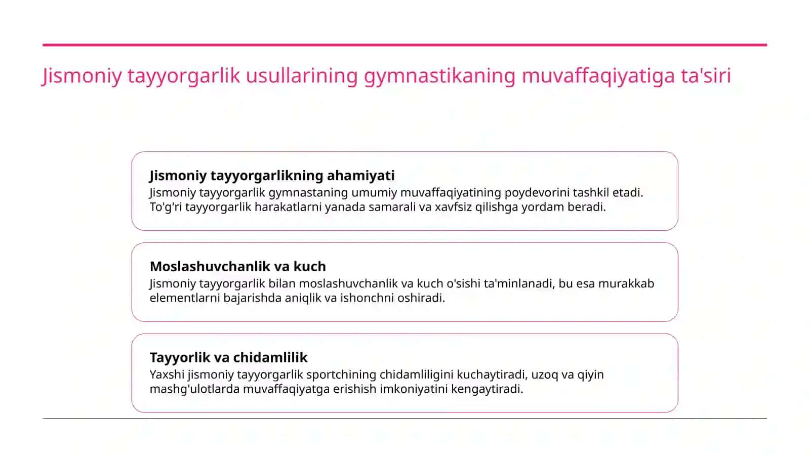 GIMNASTIKADA TAYVORGARLIK (JISMONY, RUHIY) TURLARINING O`RNI 3