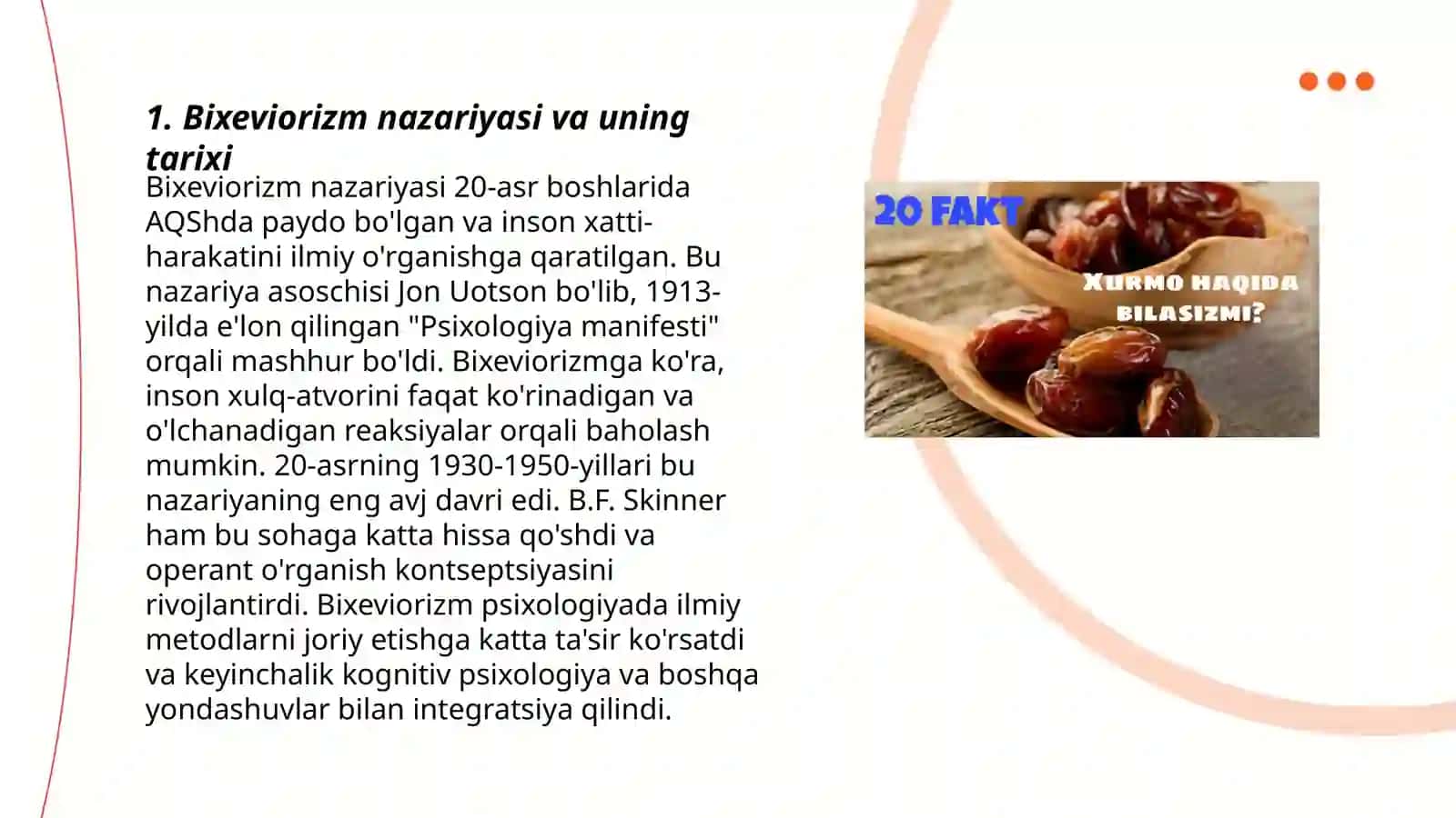 Bixeviorizm haqida 3