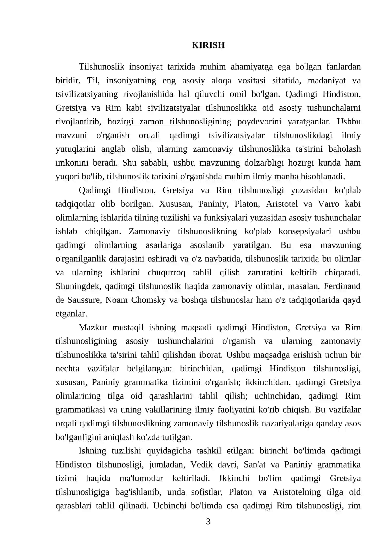 Til shunoslik tarixidan ma‘lumotlar.qadimgi hind,grek,va rim tilshunosligi 3