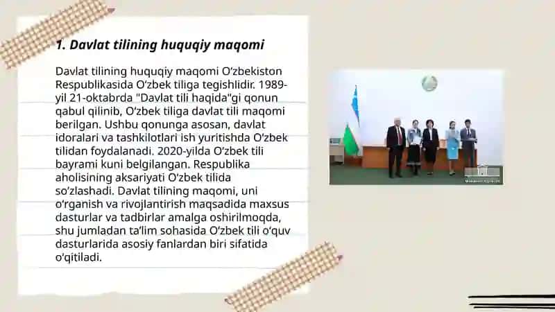 Davlat tili va davlat poytaxtining Konstitutsiyaviy maqomi 3