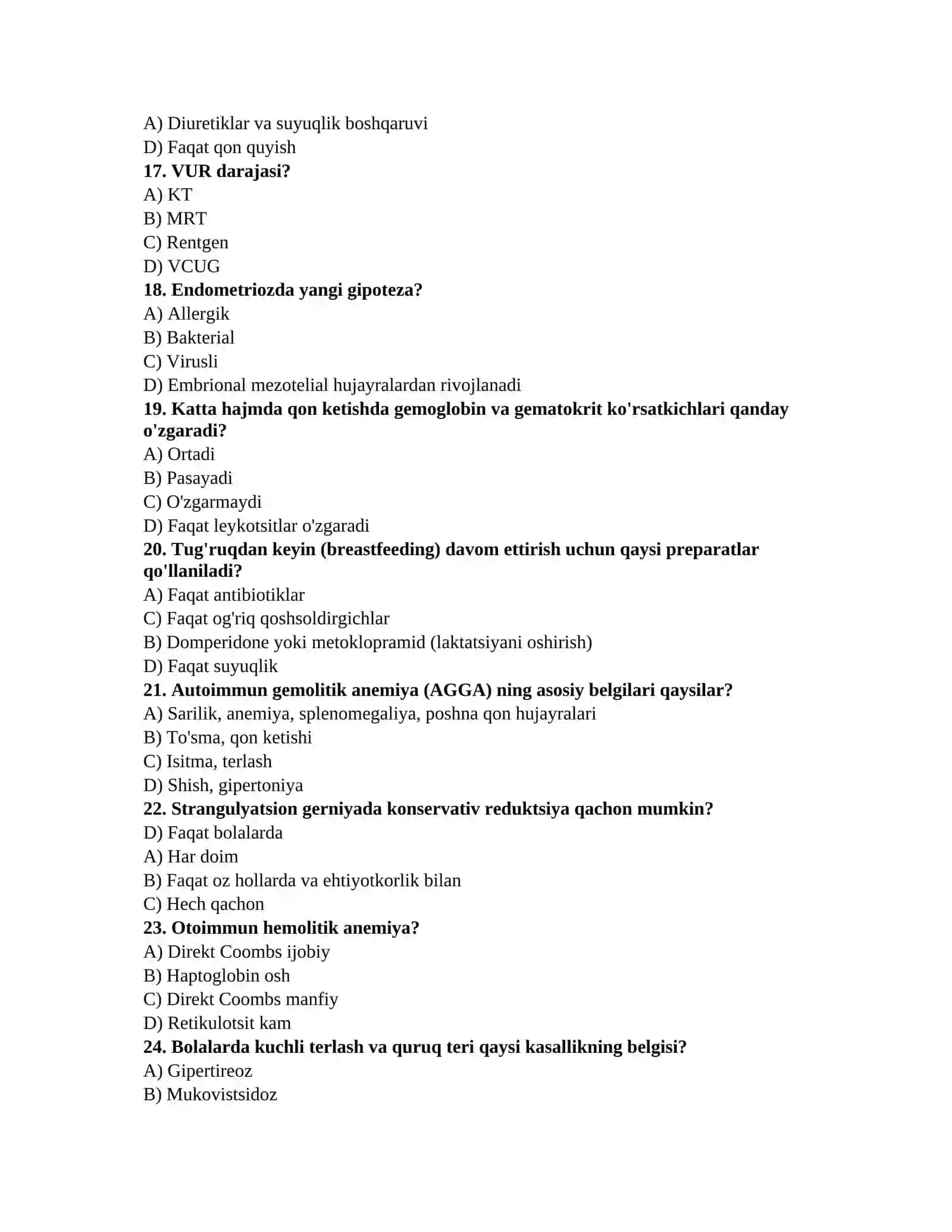 Tibbiyot test bazasi 3