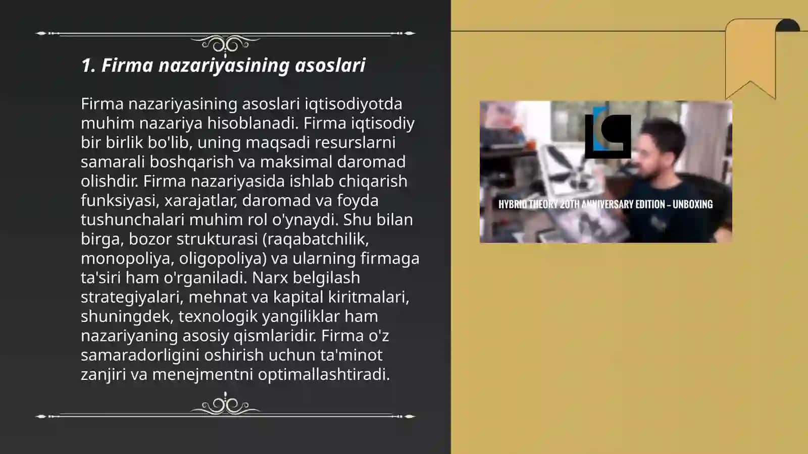 Firma Nazariyasi 3