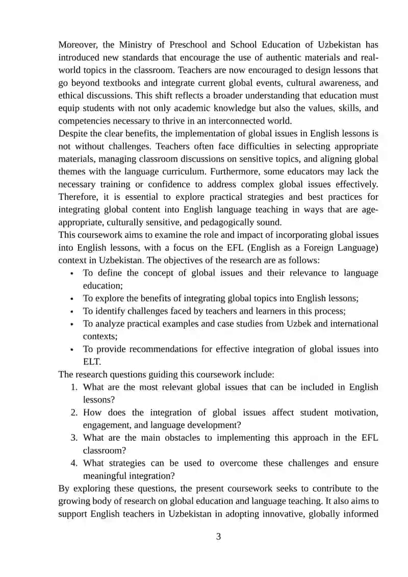 Integrating Global Issues into English Language Teaching 3