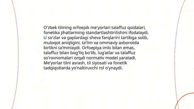 O'zbek tilining orfoepik me'yorlari 3