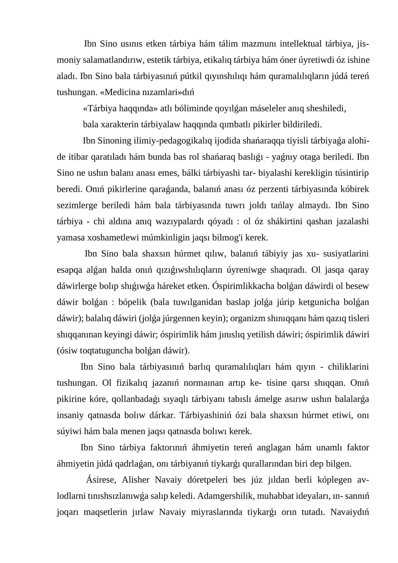 Shıǵıs hám batıs ulamalarınıń til ósiriv, sóylew hám jas awladtı tárbiyalawǵa tiyisli kóz qarasları 3