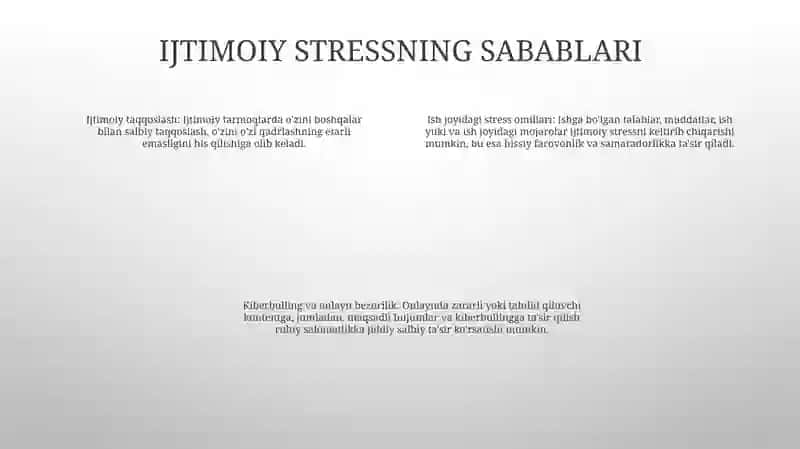 Ijtimoiy Stress Va Psixik Salomatlik 3