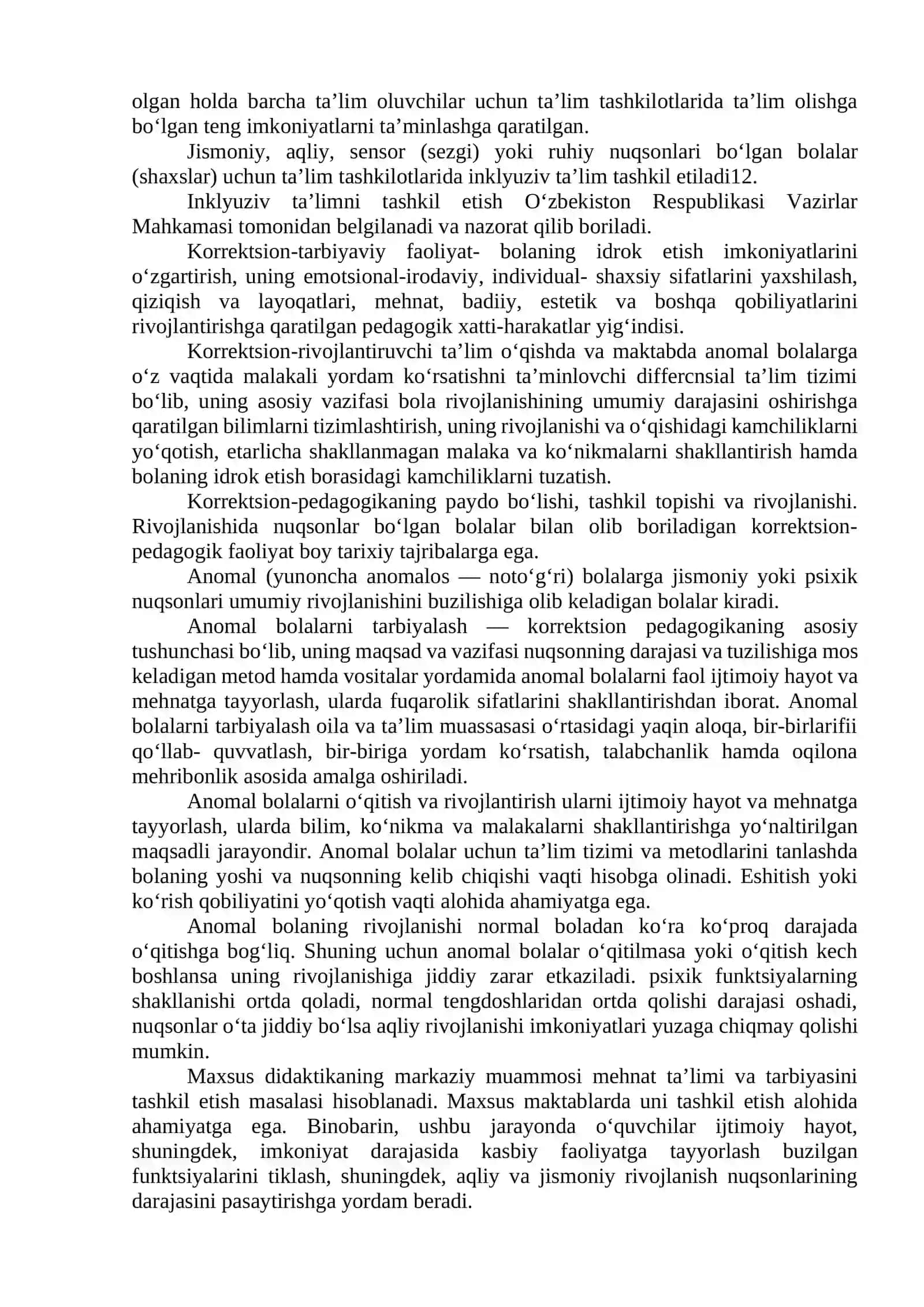 Korreksion pedagogika va inklyuziv ta’lim asoslari 3