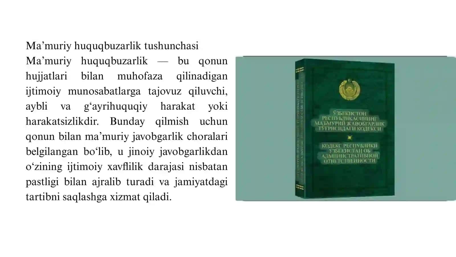 Ma'muriy huquqbuzarlik 3