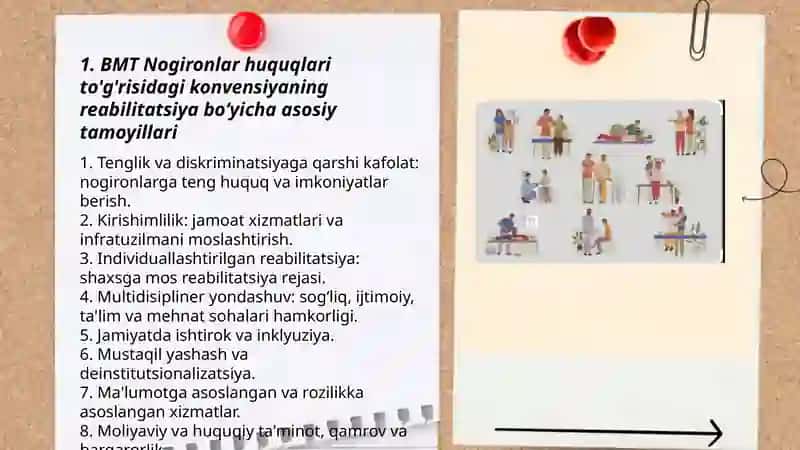 BMT ning Nogironlar huquqlari to'g'risidagi konvensiyasi 3