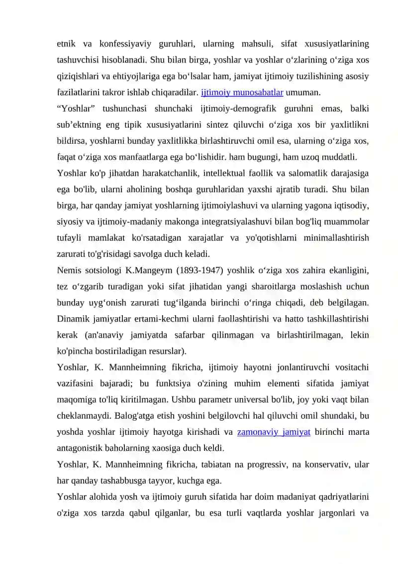 Yoshlar bilan Ijimoiy Ish Menejmenti Ijtimoiy Faoliyat Sifatida 3