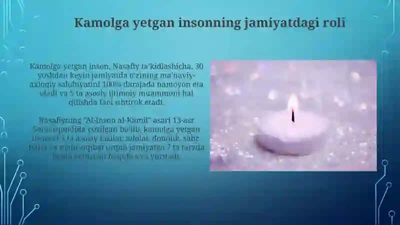 “Al-insan al-kamil” asarlarida manaviy axloqiy g'oyalari 3