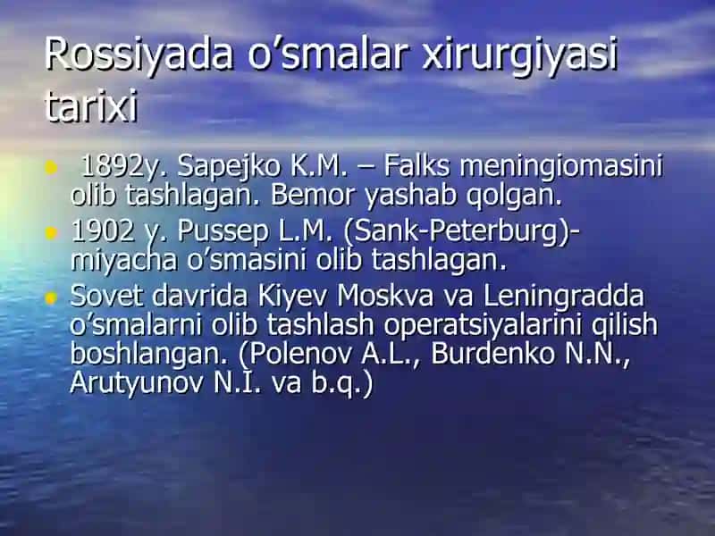Bosh miya o’smalari 3