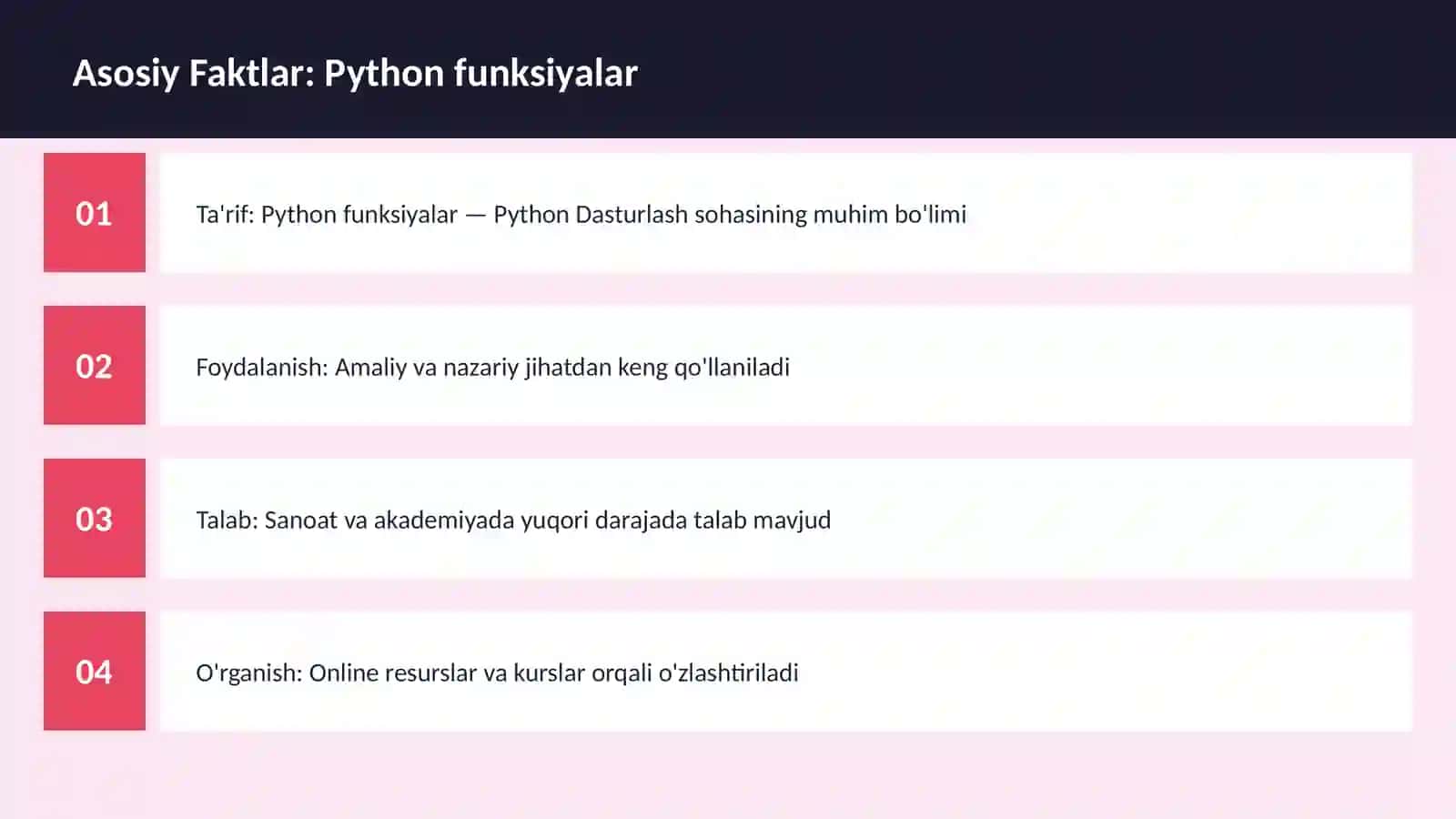 DASTURLASH | PYTHON DASTURLASH 3