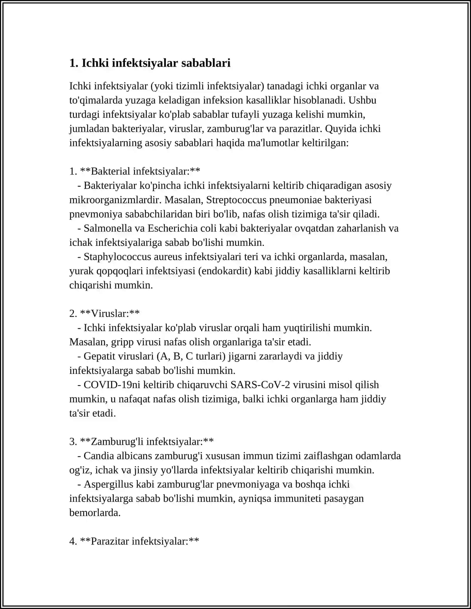 ICHAK INFEKSIYALARI. ICH TERLAMA.PARATIF A VA B KASALLIK 3