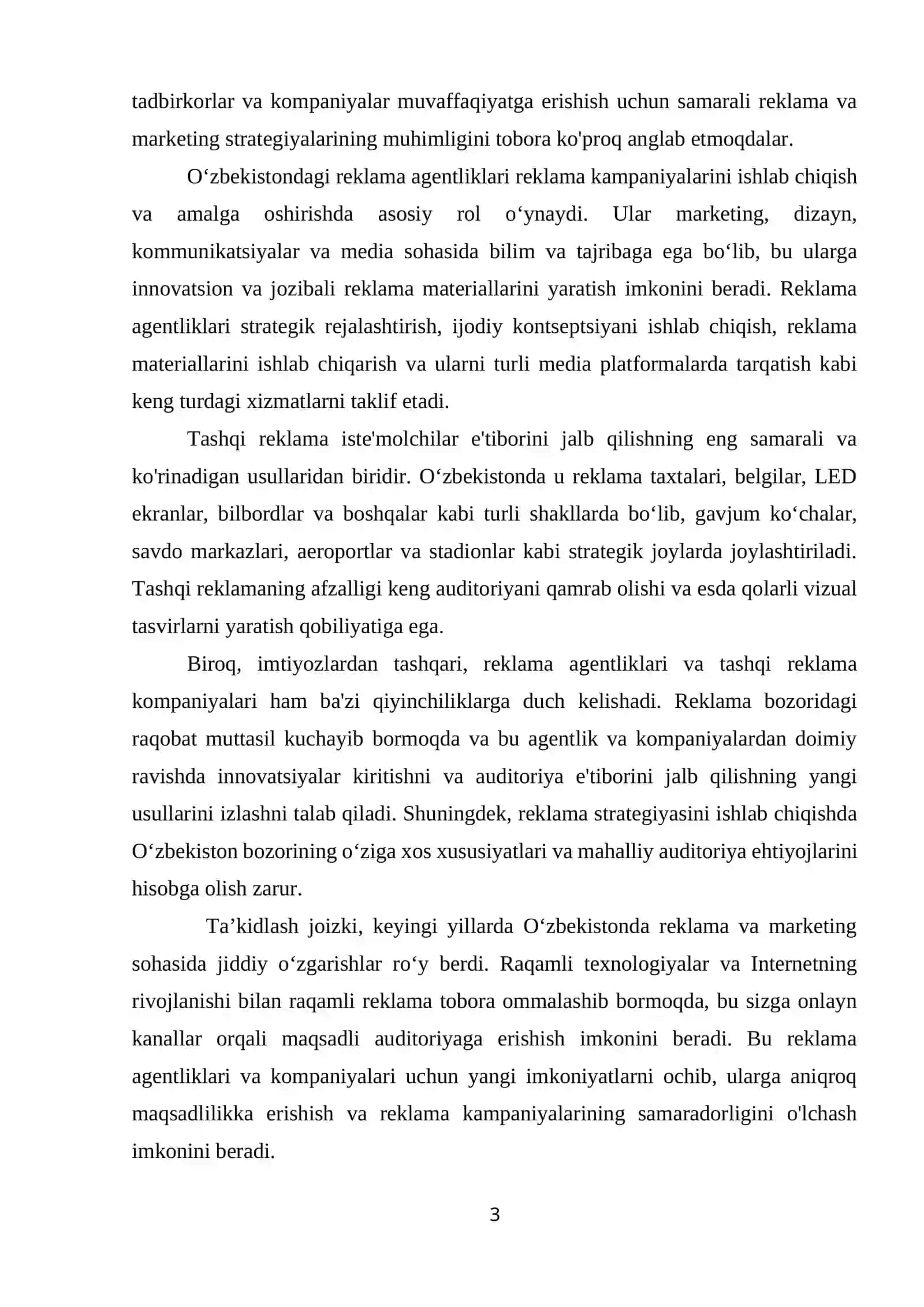 reklama agentligi amaliyot hisoboti 3