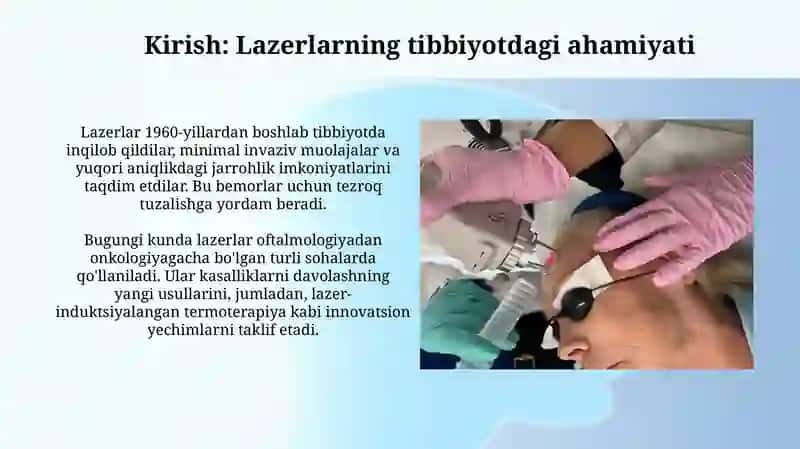 Lazerning tibbiyotda qo'llanishi 3