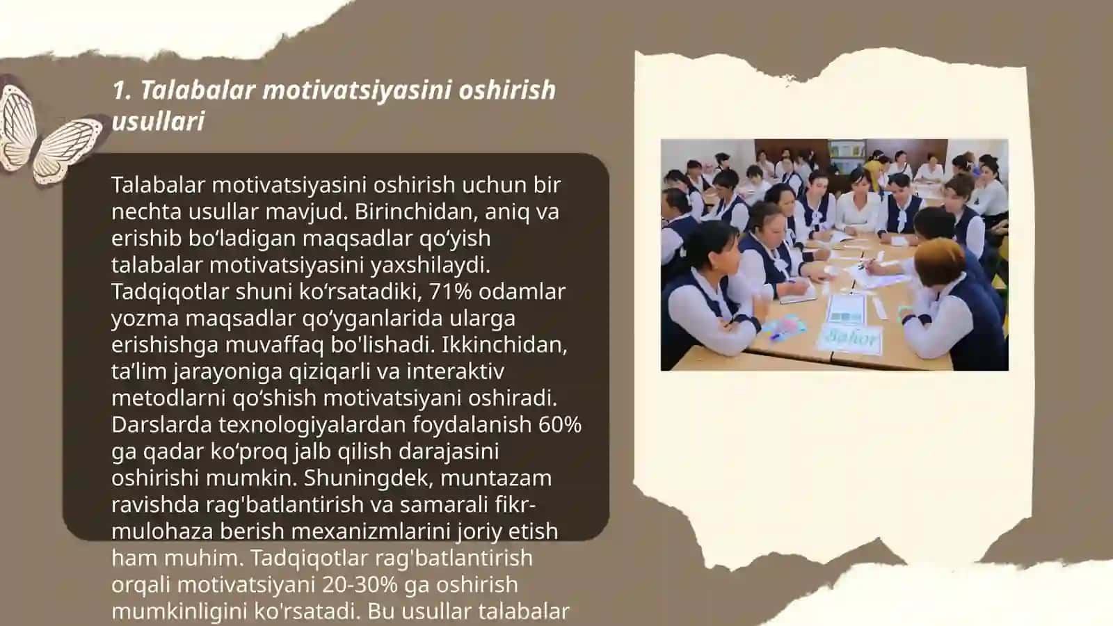 MAKTAB VA OLIYGOHDA SOFATLI BILIM OLISHDAN OʻQUVCHI VA TALABALARNING MANFAATDORLIGINI OSHIRISH UCHUN OQUV JARAYONI VA METODIKASINI O'ZGARTIRISH YOʻLLARi 3