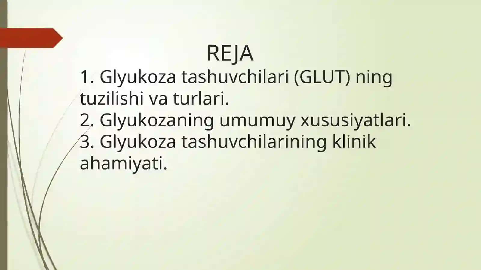 Glukoza tashuvchilarining tuzilishi, spesifligi, klinik ahamiyati 3