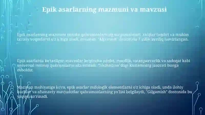 Dostonlar Tahlili 3