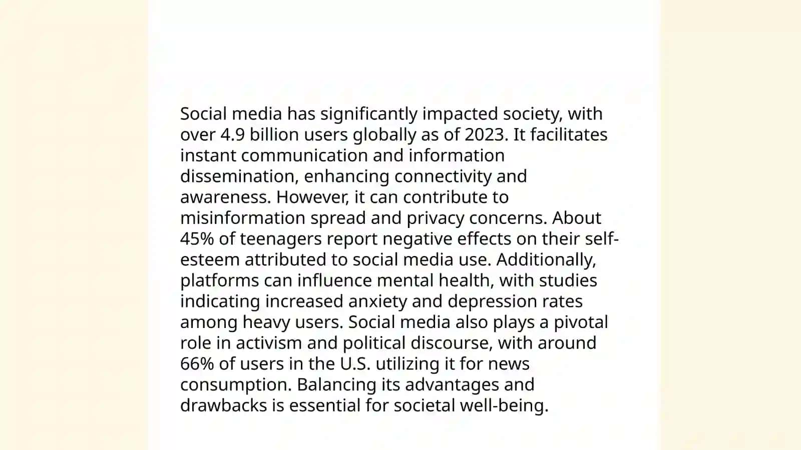 Social Media Impact on Society 3