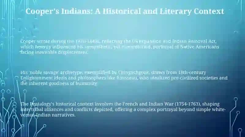 Cooper's Indians: Customs, Conflicts, and Depictions 3