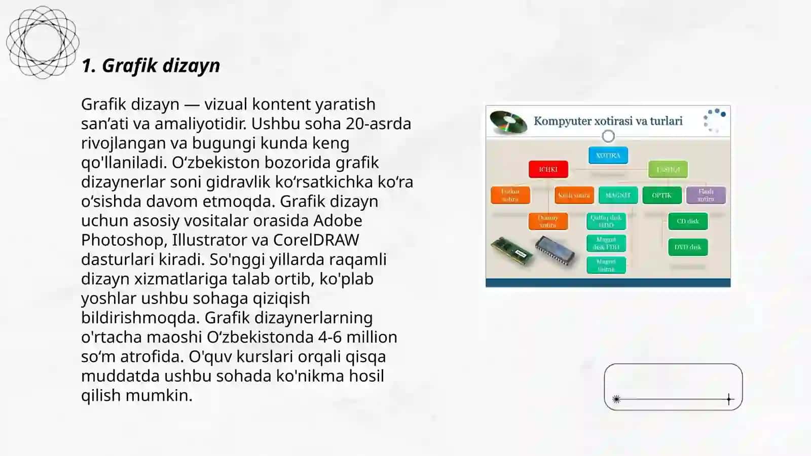 Kompyuter grafikalarining qo‘llanilish sohalari va turlari 3