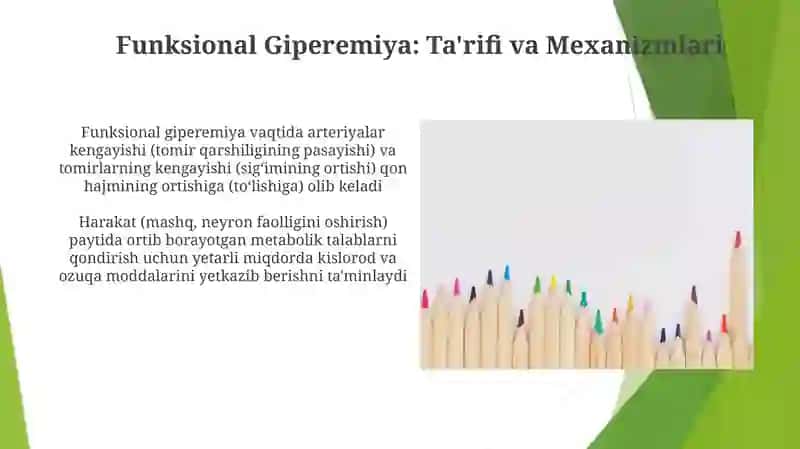Funksional Giperemiya: Ta'rifi va Mexanizmlari 3