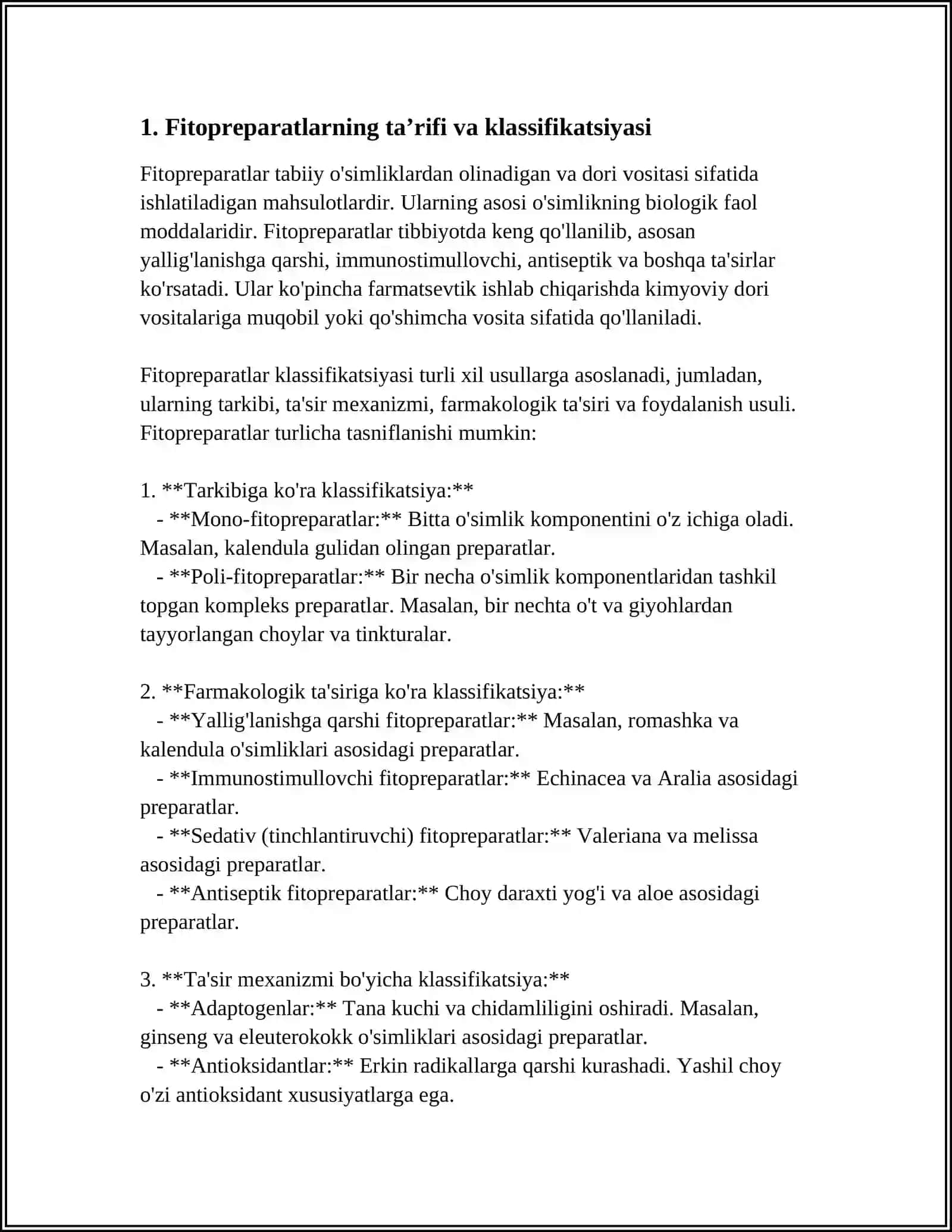 FITOPREPARATLAR VA ULARNING QO‘LLANILISHI 3