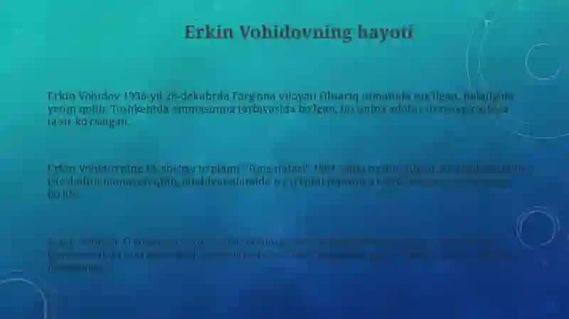 Erkin Malik hayoti va ijodi 3