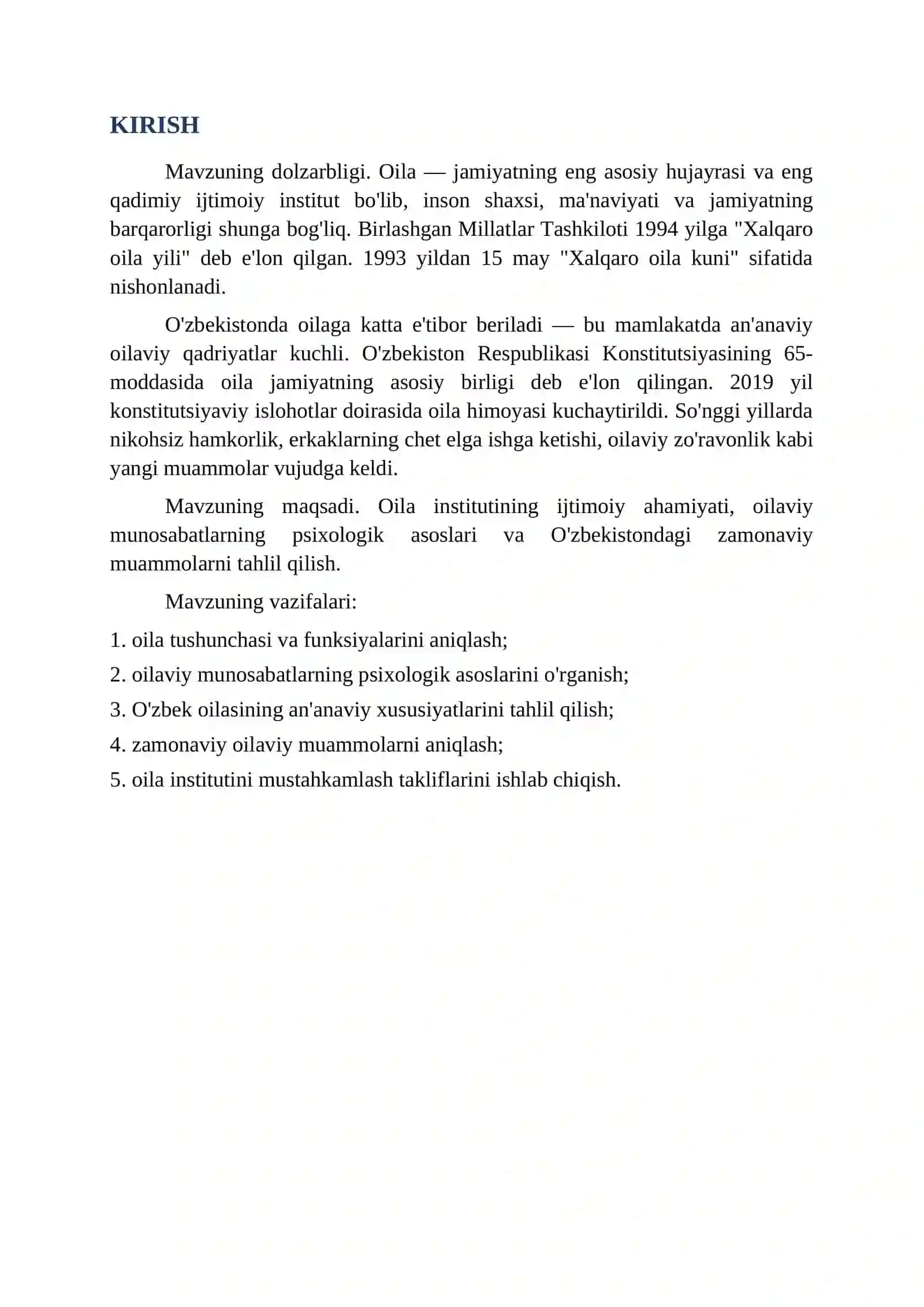 OILA INSTITUTI VA OILAVIY MUNOSABATLARNING ZAMONAVIY MUAMMOLARI 3
