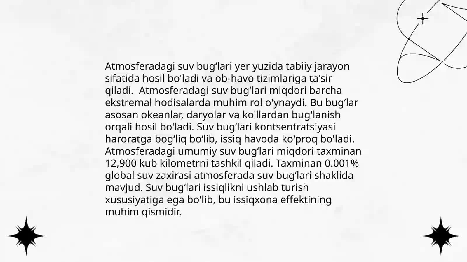 Atmosferada suv buğining kondensatsiya va sublimatsiya shartlari 3