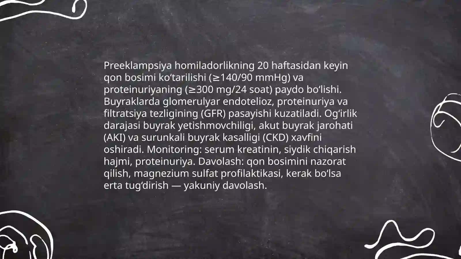 Homiladorlik va buyrak kasalliklari 3