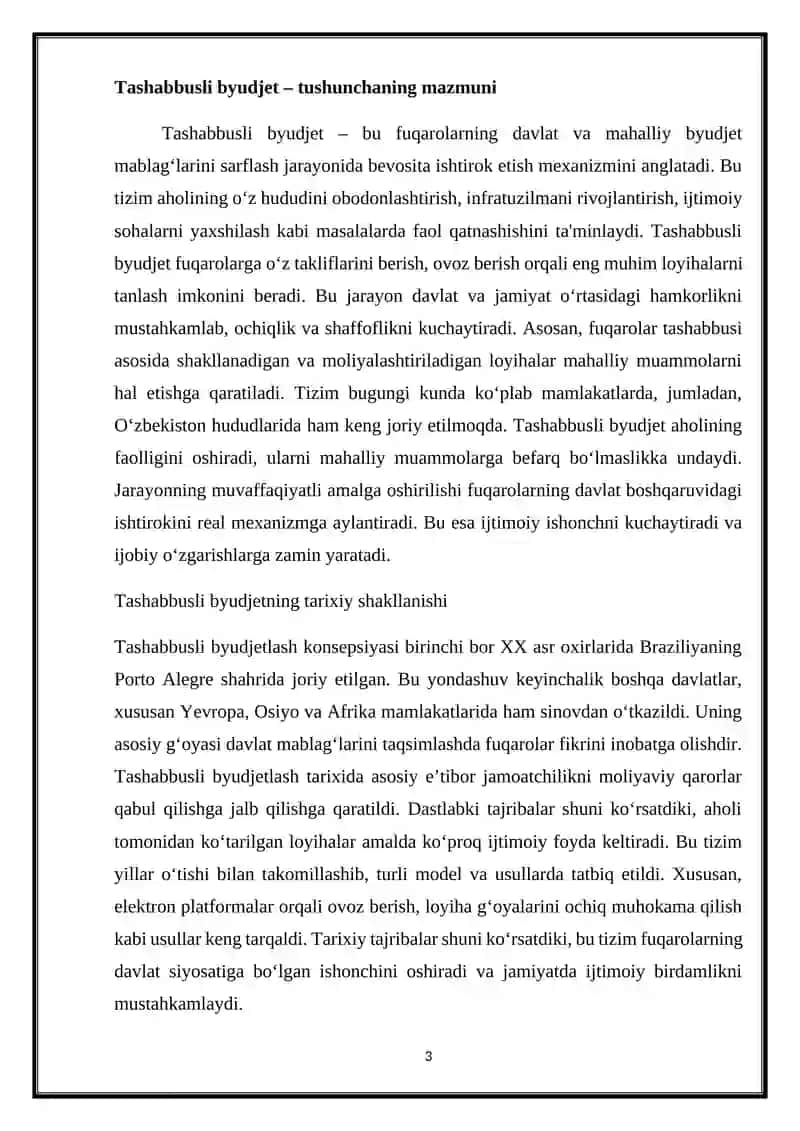 Tashabbusli byudjetlashtirishning mohiyati va ahamiyati 3