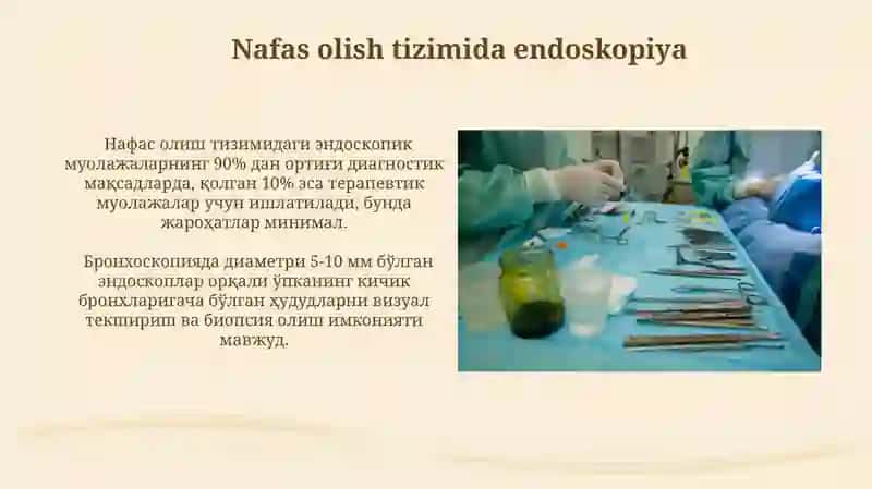 Tibbiyotda endoskopik usullarning qoʻllanishi 3