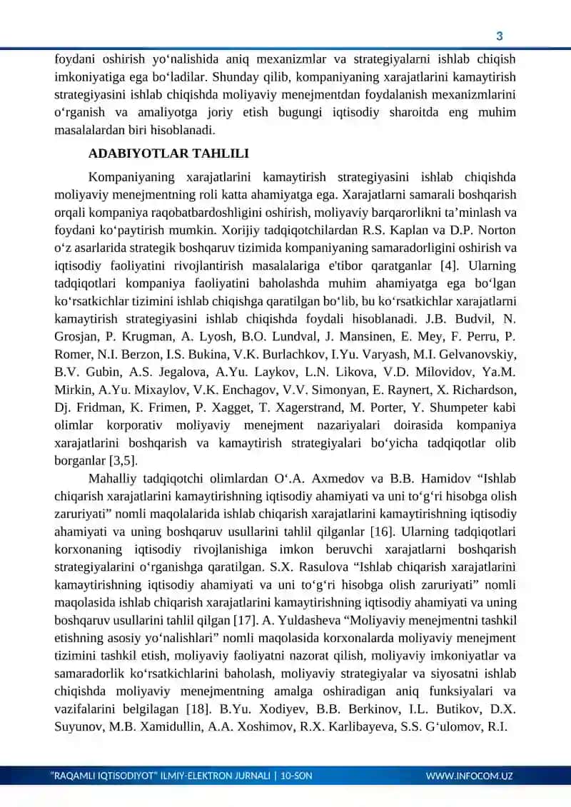 Biznesni Boshqarishda moliyaviy xarajatlarni optimalashtirish 3