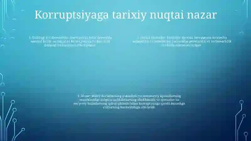 Xalqaro Miqyosda Korrupsiyaga Bo’Lgan Munosabat.(Davlatlar Misolida) 3