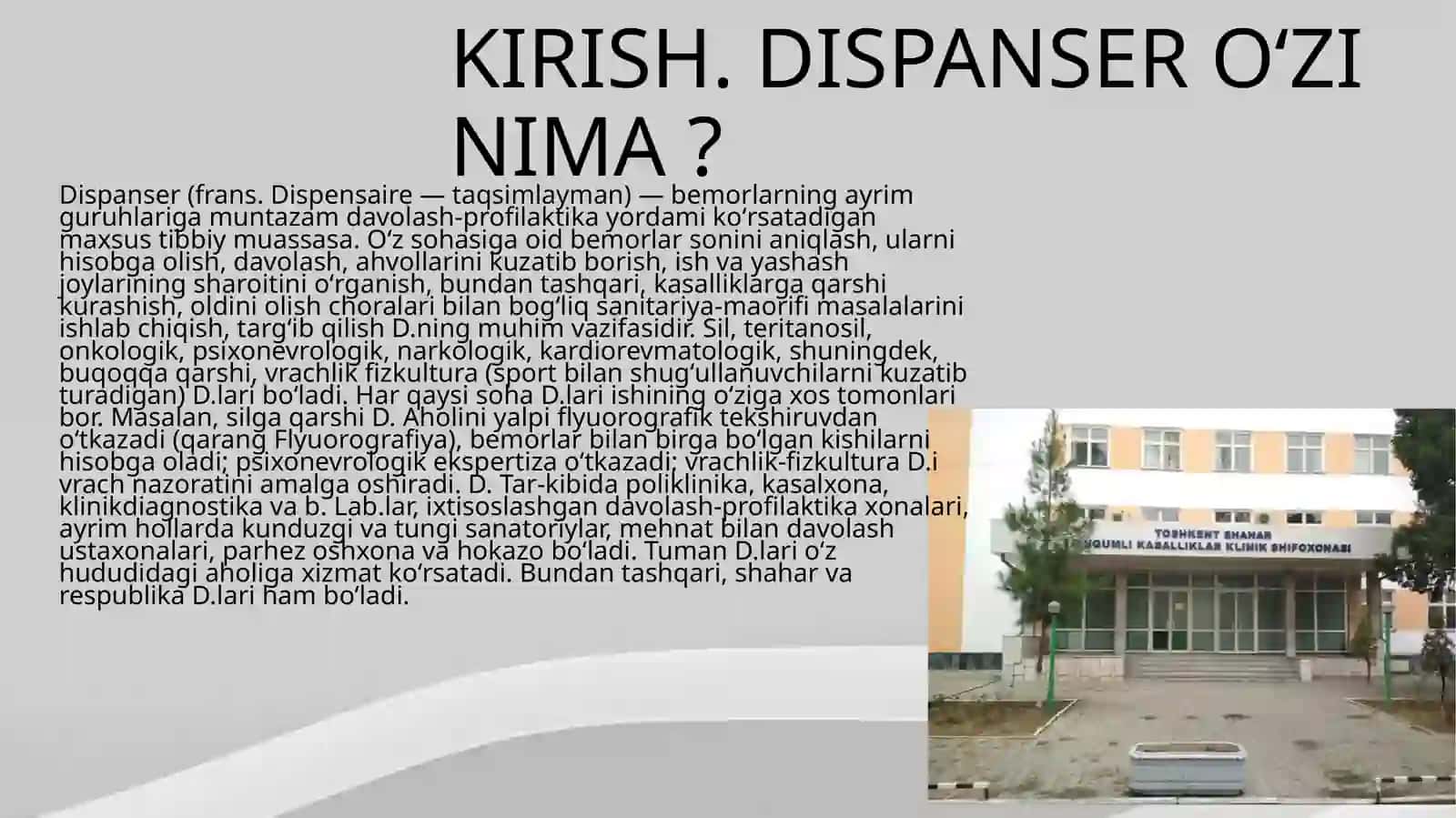 Dispanser ko’rigi haqida tushuncha, uning maqsad va vazifalari 3