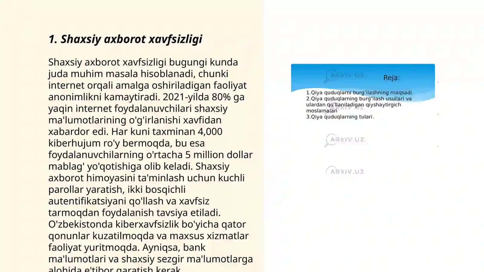 Shaxsga yo'naltirilgan axborot: Pisixologik, diniy va madaniy taxdidlar 3
