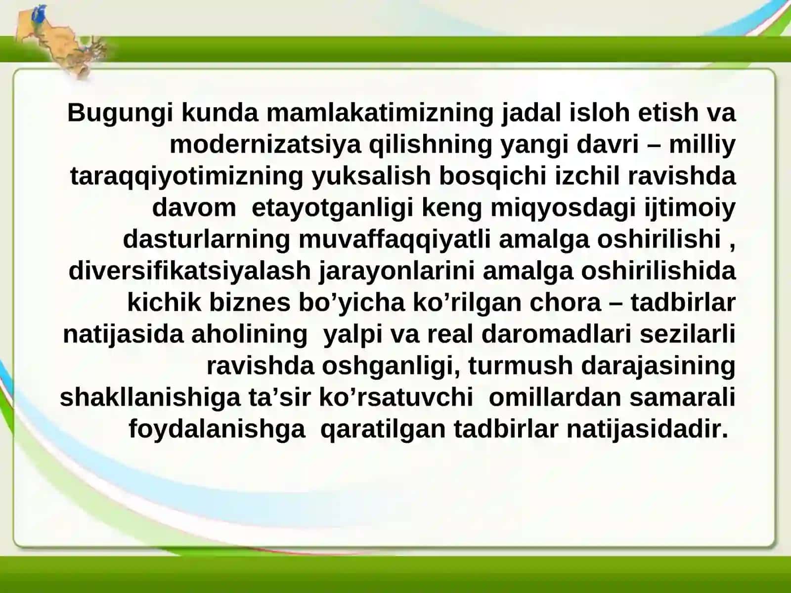Yangi ish o`rinlari yaratishning ijtimoiy iqtisodiyoy ahamiyati 3