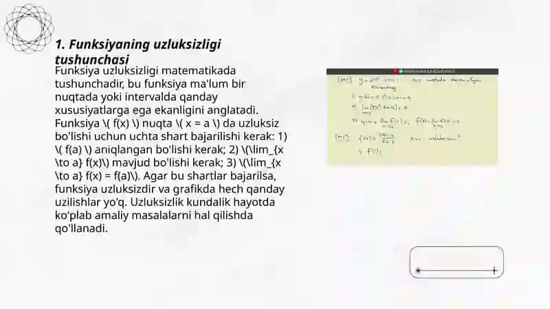 Elementar funksiyalarning hosilalari 3