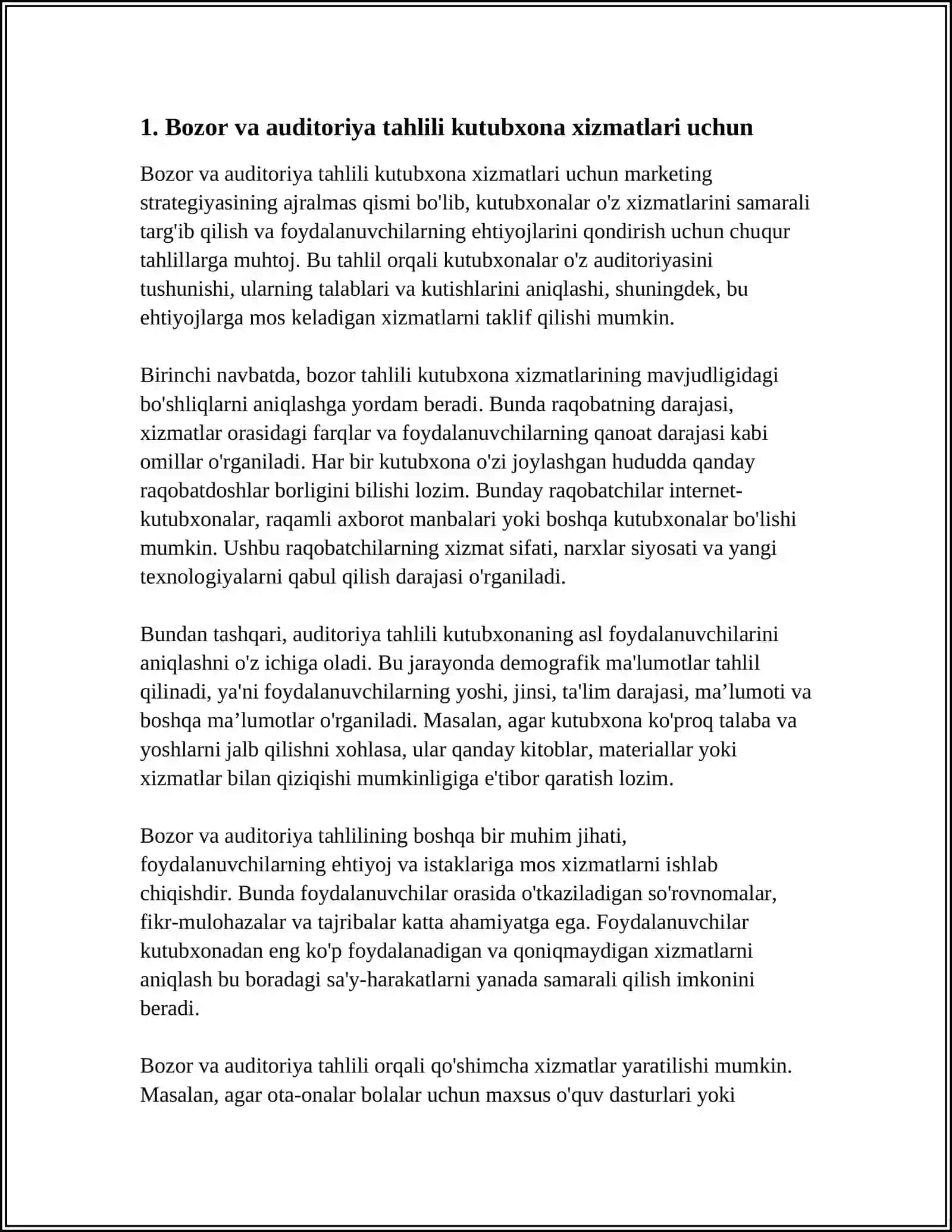 KUTUBXONA XIZMATLARINI MARKETING STRATEGIYASI 3