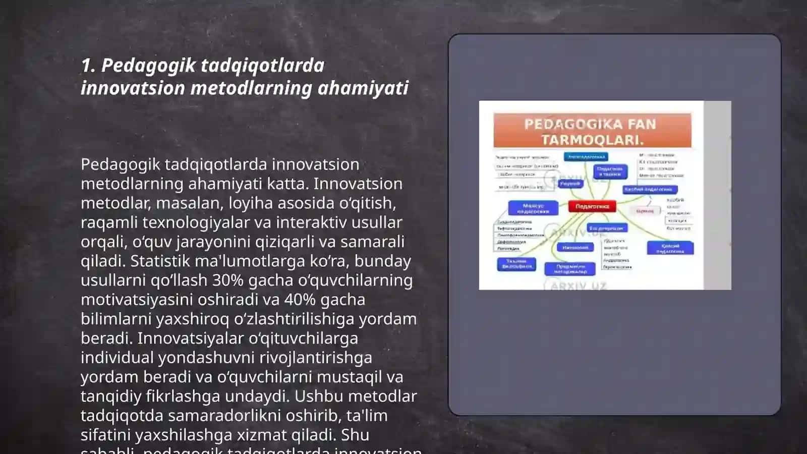 Pedagogik ilmiy tadqiqotlarda novatsiya va inovatsiyaning o'rni 3