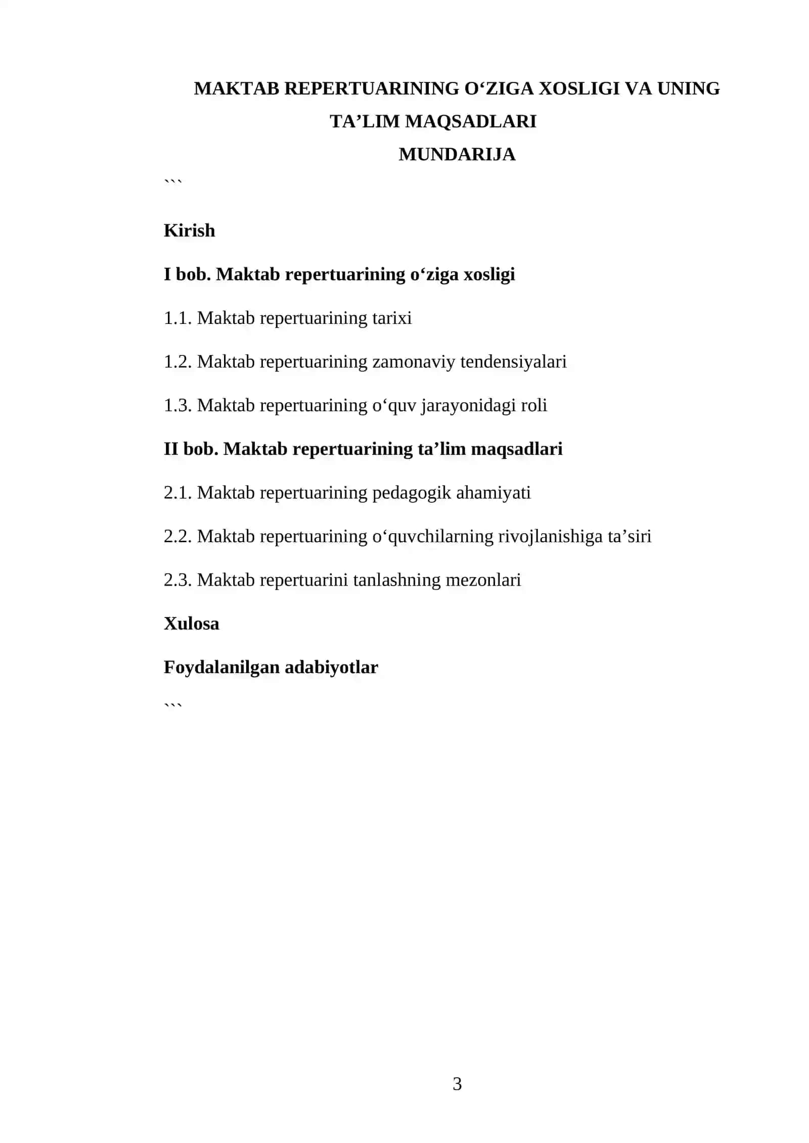MAKTAB REPERTUARINING O‘ZIGA XOSLIGI VA UNING TA’LIM MAQSADLARI 3