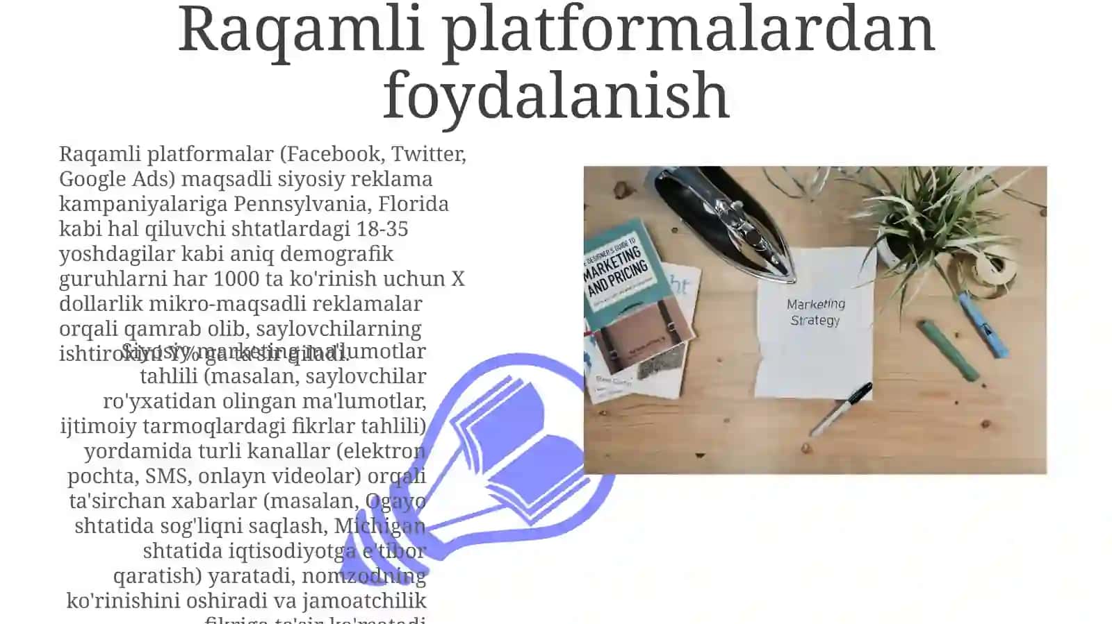 Siyosiy marketing va siyosiy reklama 3