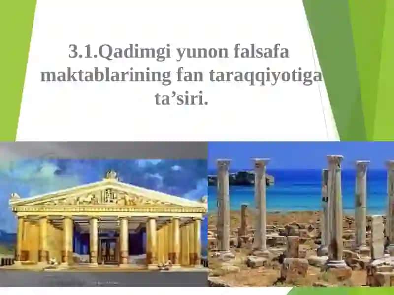 G‘ARB FALSAFASINING USTUVOR YO‘NALISHLARI VA ULARNING FAN TARAQQIYOTIGA TA’SIRI 3
