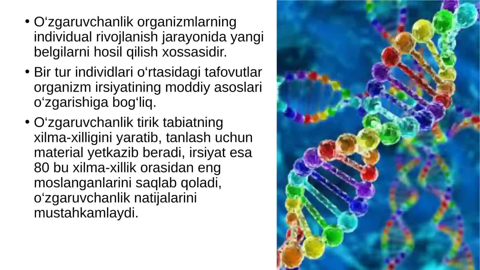 10-sinf Biologiya fanidan Irsiyat qonuniyatlari dars taqdimoti 3