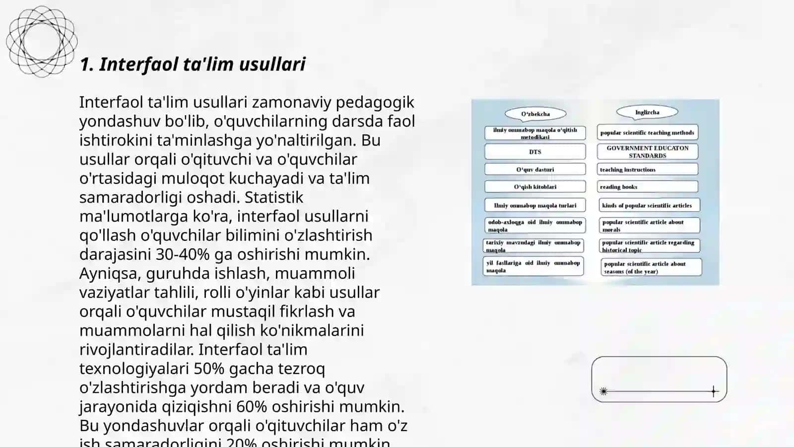 Texnologiya faniga koʻproq samara beradigan oʻqitish shakllari 3
